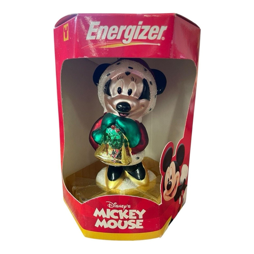 Minnie Mouse‎ Disney Energizer European Style Glass Ornament